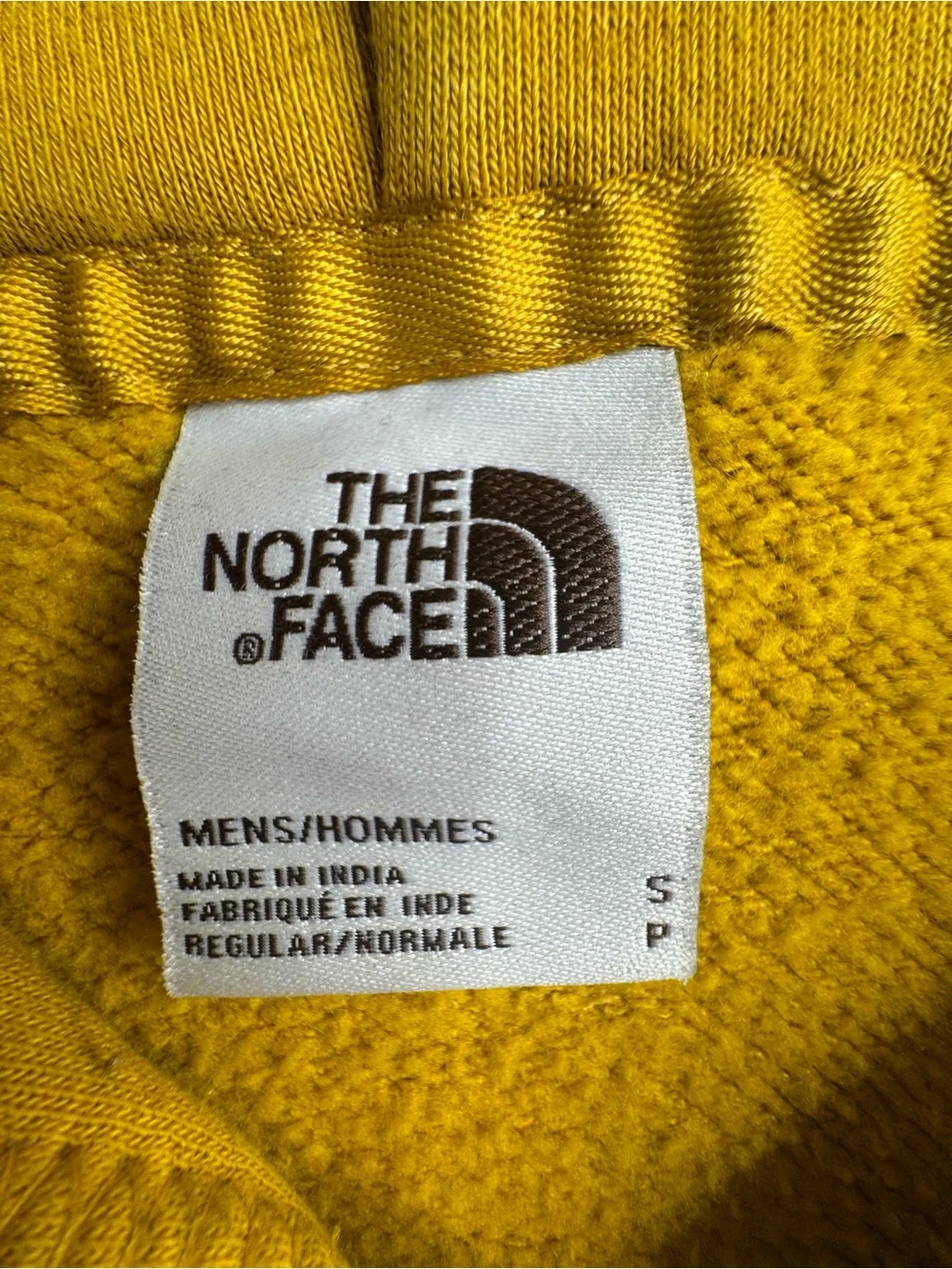 The North Face Men's Mustard Yellow Graphic Pullover Hoodie